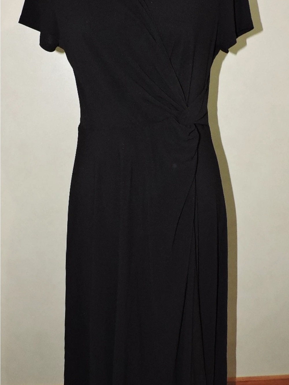 Perceptions New York Black Knot Waist Knot Dress Size M